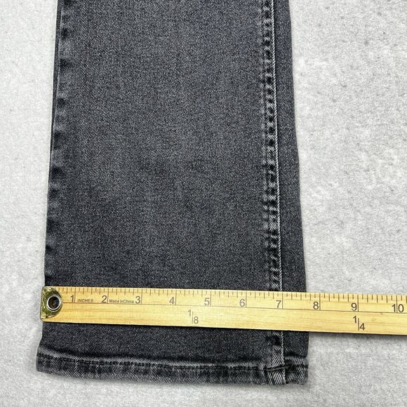 Free People We The Free Jeans Size 28 Black High Rise Straight Leg Inseam 31 in - Picture 7 of 11